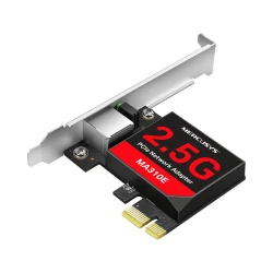Κάρτα δικτύου PCIe 2.5 Gigabit Mercusys MA310E με θύρα RJ45, Wake-on-LAN και στήριγμα low-profile