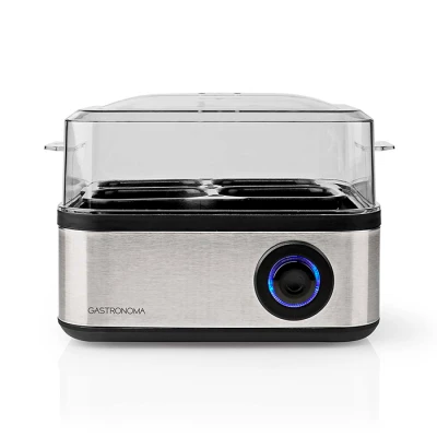 Βραστήρας αυγών Gastronoma 254-0001 500W για 1-8 αυγά με λειτουργία αυτόματης διακοπής, θήκη για ποσέ και ανοξείδωτο περίβλημα