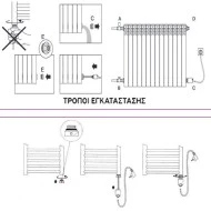 Αντίσταση για σώματα καλοριφέρ τύπου φέτες & πετσετοκρεμάστρες 900W 230V 35cm με διακόπτη