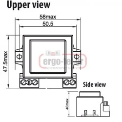 Μετασχηματιστής με ακροδέκτες 230/12V 6VA VEMER TM6 230/12