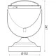Μεταλλικό φωτιστικό επιτραπέζιο με design προβολάκι και δυνατότητα περιστροφής σε μαύρο χρώμα