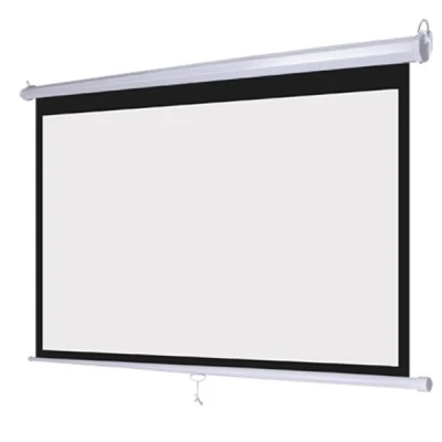 Χειροκίνητη οθόνη προβολής 120‘‘ 270x150cm 16:9 με μηχανισμό που κλειδώνει Gain 1.1