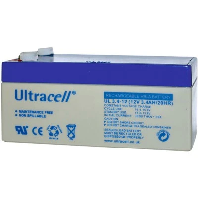 Μπαταρία μολύβδου  ULTRACELL 12V 3.4Ah τύπος terminal F1 134x67x61