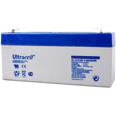 Μπαταρία μολύβδου ULTRACELL 6V 3.3Ah τύπος terminal F1 134x34x60