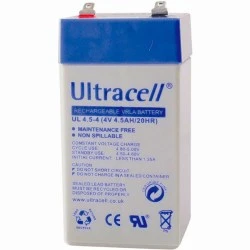 Μπαταρία μολύβδου ULTRACELL 4V 4.5Ah τύπος terminal F1 525x48x94