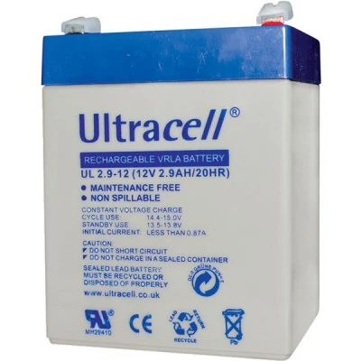 Μπαταρία μολύβδου ULTRACELL 12V 2.9Ah τύπος terminal F1 79x59x99 Μπαταρία μολύβδου ULTRACELL 12V 2.9Ah τύπος terminal F1 79x59x99