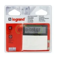 Μπουτόν κουδουνιού LEGRAND στεγανό επίτοιχης τοποθέτησης με φωτεινή θήκη ετικέτας
