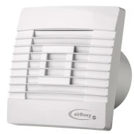 Εξαεριστήρας μπάνιου με διακόπτη Φ120mm 16W 126m³/h 46dB με περσίδα βαρύτητας airRoxy prestige 120