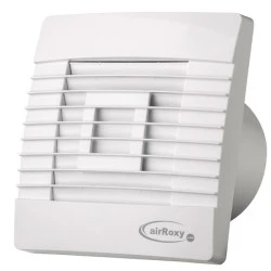 Εξαεριστήρας μπάνιου με διακόπτη Φ120mm 16W 126m³/h 46dB με περσίδα βαρύτητας airRoxy prestige 120