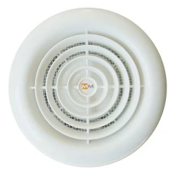 Εξαεριστήρας μπάνιου Φ100mm 17W λευκός στρόγγυλος σειρά ММ-100 220V 105 m³/h 32dB
