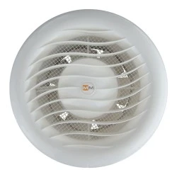 Εξαεριστήρας μπάνιου Φ100mm 17W λευκός στρόγγυλος σειρά ММ-100 WAVE 220V 105 m³/h 32dB