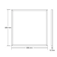 Φωτιστικό LED slim panel OXO 48W 230V 6500k ψυχρό λευκό φως 3940lm δέσμης 120° στεγανό IP44
