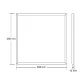 Φωτιστικό LED slim panel OXO 48W 230V 4000k ενδιάμεσο λευκό φως 3900lm δέσμης 120° στεγανό IP44