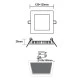 Led slim panel λευκό τετράγωνο χωνευτό 6W 230V ενδιάμεσο φως 4000k δέσμης 120° 430lm Led slim panel λευκό τετράγωνο χωνευτό 6W 230V ενδιάμεσο φως 4000k δέσμης 120° 430lm