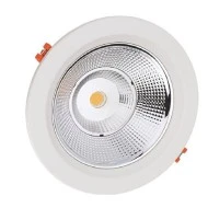 Led φωτιστικό οροφής χωνευτό στρογγυλό λευκό 40W 4000k ενδιάμεσο λευκό φως 230V 3400Lm 30000h