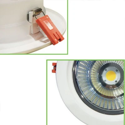 Led φωτιστικό οροφής χωνευτό στρογγυλό λευκό 40W 4000k ενδιάμεσο λευκό φως 230V 3400Lm 30000h