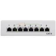 PATCH PANEL GOOBAY 93047 ΚΑΤΗΓΟΡΙΑΣ CAT 6 STP 8 ΘΥΡΩΝ ΣΕ ΓΚΡΙ ΧΡΩΜΑ