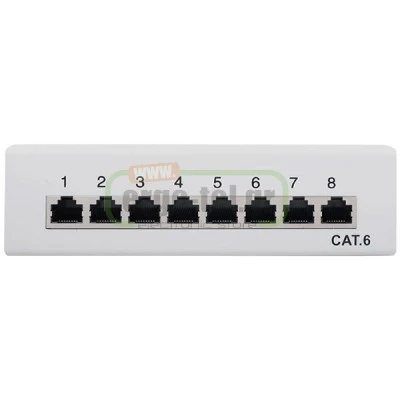 PATCH PANEL GOOBAY 93047 ΚΑΤΗΓΟΡΙΑΣ CAT 6 STP 8 ΘΥΡΩΝ ΣΕ ΓΚΡΙ ΧΡΩΜΑ