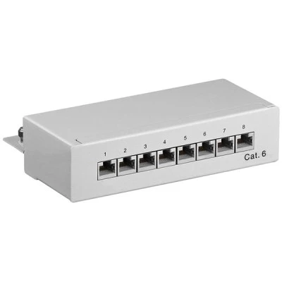 PATCH PANEL GOOBAY 93047 ΚΑΤΗΓΟΡΙΑΣ CAT 6 STP 8 ΘΥΡΩΝ ΣΕ ΓΚΡΙ ΧΡΩΜΑ