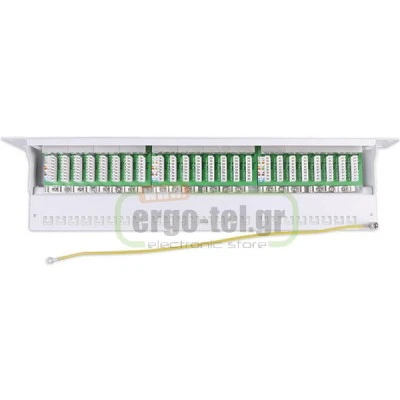 PATCH PANEL GOOBAY 90855 ΚΑΤΗΓΟΡΙΑΣ CAT 6A STP 24 ΘΥΡΩΝ ΣΕ ΓΚΡΙ ΧΡΩΜΑ