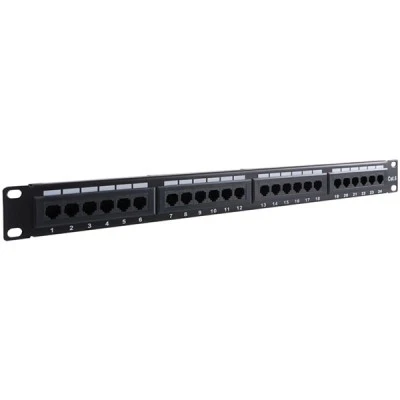 PATCH PANEL GOOBAY 93866 ΚΑΤΗΓΟΡΙΑΣ CAT 6 UTP 24 ΘΥΡΩΝ ΣΕ ΜΑΥΡΟ ΧΡΩΜΑ