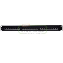 PATCH PANEL GOOBAY 93048 ΚΑΤΗΓΟΡΙΑΣ CAT 6 STP 24 ΘΥΡΩΝ ΣΕ ΜΑΥΡΟ ΧΡΩΜΑ