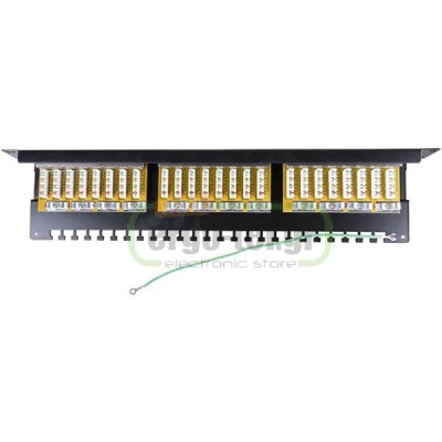 PATCH PANEL GOOBAY 93048 ΚΑΤΗΓΟΡΙΑΣ CAT 6 STP 24 ΘΥΡΩΝ ΣΕ ΜΑΥΡΟ ΧΡΩΜΑ