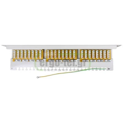 PATCH PANEL GOOBAY 94036 ΚΑΤΗΓΟΡΙΑΣ CAT 6 STP 24 ΘΥΡΩΝ ΣΕ ΓΚΡΙ ΧΡΩΜΑ