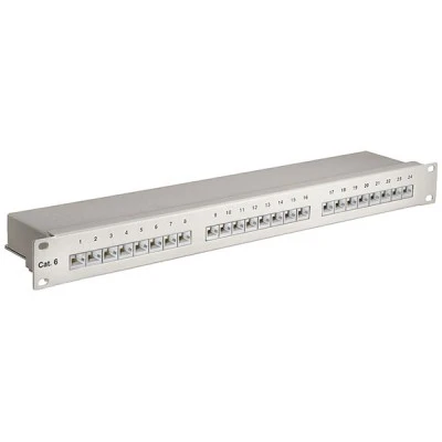 PATCH PANEL GOOBAY 94036 ΚΑΤΗΓΟΡΙΑΣ CAT 6 STP 24 ΘΥΡΩΝ ΣΕ ΓΚΡΙ ΧΡΩΜΑ