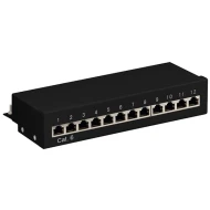 PATCH PANEL GOOBAY 69307 ΚΑΤΗΓΟΡΙΑΣ CAT 6 STP 12 ΘΥΡΩΝ ΣΕ ΜΑΥΡΟ ΧΡΩΜΑ
