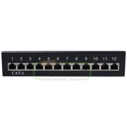PATCH PANEL GOOBAY 69307 ΚΑΤΗΓΟΡΙΑΣ CAT 6 STP 12 ΘΥΡΩΝ ΣΕ ΜΑΥΡΟ ΧΡΩΜΑ