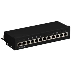 PATCH PANEL GOOBAY 69307 ΚΑΤΗΓΟΡΙΑΣ CAT 6 STP 12 ΘΥΡΩΝ ΣΕ ΜΑΥΡΟ ΧΡΩΜΑ