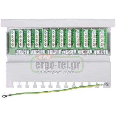 PATCH PANEL GOOBAY 93041 ΚΑΤΗΓΟΡΙΑΣ CAT 5e STP 12 ΘΥΡΩΝ ΣΕ ΓΚΡΙ ΧΡΩΜΑ