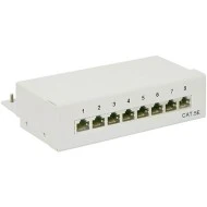 PATCH PANEL GOOBAY 68882 ΚΑΤΗΓΟΡΙΑΣ CAT 5e 8 ΘΥΡΩΝ ΣΕ ΓΚΡΙ ΧΡΩΜΑ