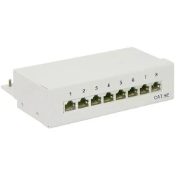 PATCH PANEL GOOBAY 68882 ΚΑΤΗΓΟΡΙΑΣ CAT 5e 8 ΘΥΡΩΝ ΣΕ ΓΚΡΙ ΧΡΩΜΑ