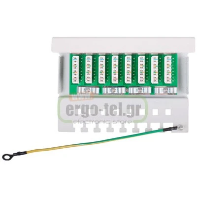PATCH PANEL GOOBAY 68882 ΚΑΤΗΓΟΡΙΑΣ CAT 5e 8 ΘΥΡΩΝ ΣΕ ΓΚΡΙ ΧΡΩΜΑ