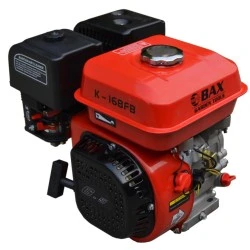 Κινητήρας βενζίνης ΒΑΧ K-168FB 196cc 6.5HP κώνος με αισθητήρα λαδιού και εκκίνηση με χειρομίζα