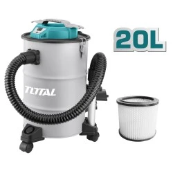 Σκούπα στάχτης TOTAL TAVC12201 1200W 20Lit με μήκος σωλήνα 1m και καλώδιο ρεύματος 2m