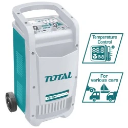 Φορτιστής - εκκινητής μπαταριών TOTAL TBC4003 12/24V με μεταλλικό περίβλημα & προστασία υπερφόρτωσης