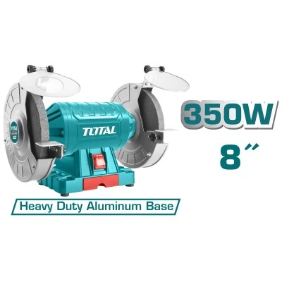 Δίδυμος τροχός TOTAL TBG35020 350W 230V 2950rpm/min με πέτρα Φ200mm