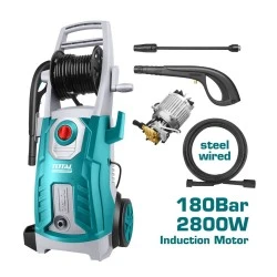 Πλυστικό μηχάνημα νερού TOTAL TGT11266 2800W με ανέμη λάστιχου πιέσεως & καλώδιο ρεύματος 5m