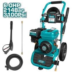 Βενζινοκίνητο πλυστικό μηχάνημα νερού TOTAL TGT250105 208cc 6HP 208cc 214bar με δοχείο καυσίμου 3.6L