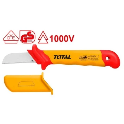 Μαχαίρι απογύμνωσης καλωδίων ίσιο TOTAL THICK1801 180mm 1000V VDE Μαχαίρι απογύμνωσης καλωδίων ίσιο TOTAL THICK1801 180mm 1000V VDE
