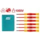 Σετ κατσαβίδια ηλεκτρονικών TOTAL THKIPSD0601 1000V VDE 6 τεμάχια