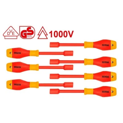Σετ κατσαβίδια καρυδάκια TOTAL THKISD0701 1000V VDE με μόνωση 7 τεμάχια
