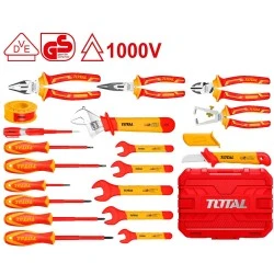 Κασετίνα εργαλείων χειρός TOTAL THKITH1901 1000V VDE 19 τεμάχια
