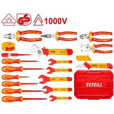 Κασετίνα εργαλείων χειρός TOTAL THKITH1901 1000V VDE 19 τεμάχια
