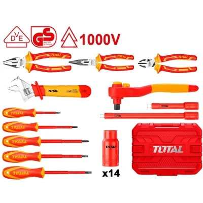Κασετίνα εργαλείων χειρός TOTAL THKITH2601 1000V VDE με μόνωση 26 τεμάχια