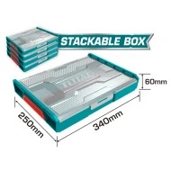Ταμπακιέρα πλαστική TOTAL THKTV02 340x250x60mm