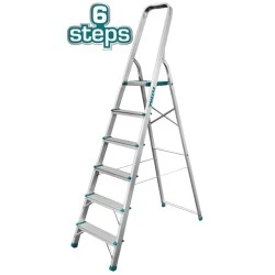 Σκάλα αλουμινίου TOTAL THLAD06061 με 6 σκαλοπάτια